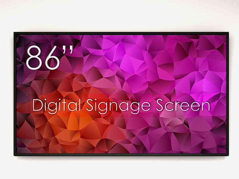 SWEDX 86 tum Digital Skylt / 4K in 4K ut